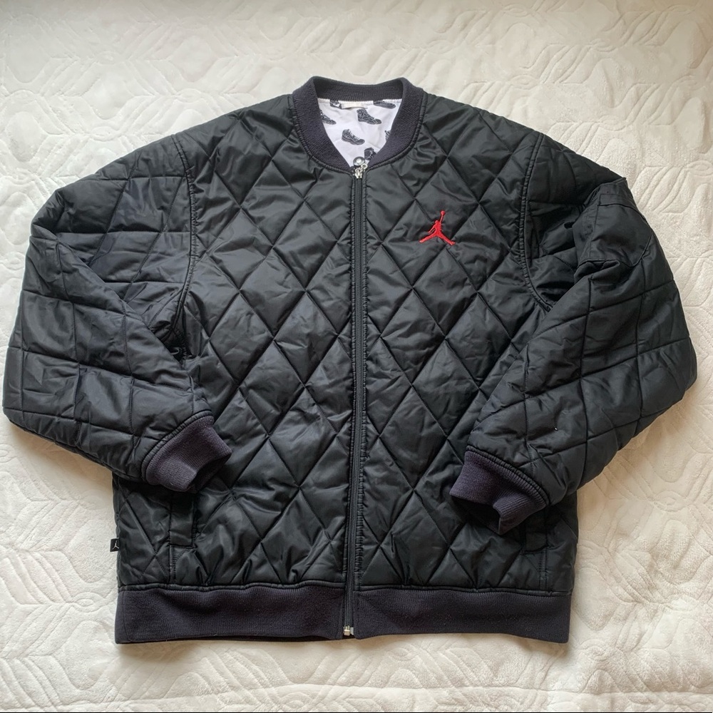 Vintage Jordan Reversible Quilted Bomber Jacket